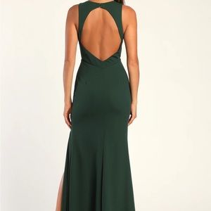 Lulus All For The Romance Dark Green
Backless Mermaid Maxi Dress